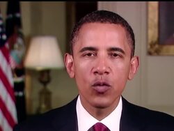 Characterizing their stalling as "politics at its worst," President Barack Obama says Republicans should quit blocking a bill to limit the amount of money corporations and unions can spend on campaign advertising News Clip