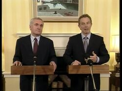 Blair and Ahern withhold peace plans for NIreland News Clip