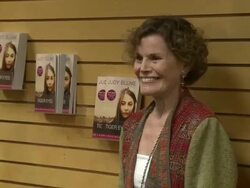 Judy Blume at Judy Blume Book Signing. Stock Footage