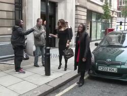 Myleene Klass at BBC Radio Two Stock Footage