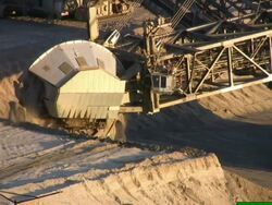 PAL: Brown coal excavator Stock Footage