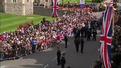 Queen Elizabeth II On A Birthday Walkabout of Windsor News Clip