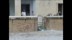 GS 24 8 83 SEVERE FLOODING AS A RESULT OF TORRENTIAL MONSOON RAINS News Clip