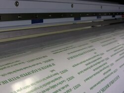 HD: Wide Format Printer Printing Labels Stock Footage