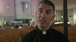Immigrants are flocking to churches in Southern California to see a wooden statue of Santo Toribio Romo Gonzalez, a saint cherished by border-crossers who make the perilous journey to the United States. (July 18) News Clip