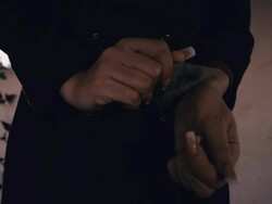 MS Desperate Woman Trying To Commit Suicide Stock Footage