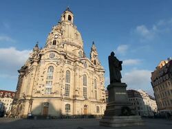 Frauenkirche in Dresden Stock Footage