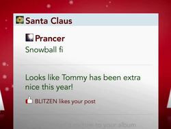Santa Checks updates his status Stock Footage