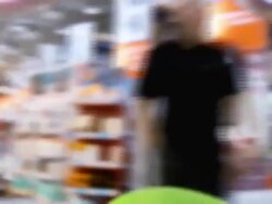 Shopping madness at supermarket Stock Footage