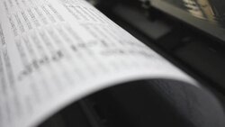 Close up print head Stock Footage