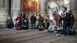 CLEAN : Church at Jesus's traditional burial site reopens (4) News Clip
