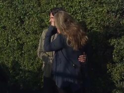 Elizabeth Berkley (R) at The Museum Of Contemporar Stock Footage