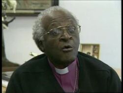 SOUTH AFRICA: ARCHBISHOP TUTU CRITICISES MAIN POLITICAL PARTIES News Clip