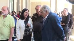 CLEAN : Uruguay offers last standing ovation to protest singer Viglietti News Clip