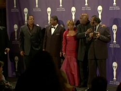 21st Annual Rock and Roll Hall of Fame Induction Ceremony press room Stock Footage