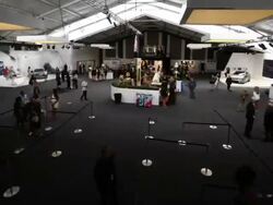 ATMOSPHERE: Lincoln Center Fashion Week Lobby  Stock Footage