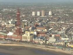 Blackpool Tower & Pier Aerials News Clip