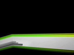 3D Panels Lower Third - Green (Full HD) Stock Footage