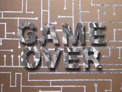 Card And Foil Circuit Game Over Stock Footage