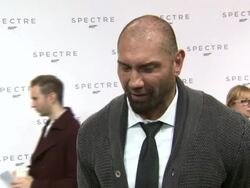 Dave Bautista speaking about being cast in new James Bond movie 'Spectre' News Clip