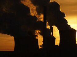 HD Coal Power Plant in the Backlight (4:2:2) Stock Footage