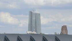 ECB, EZB, European Central Bank, Frankfurt Stock Footage