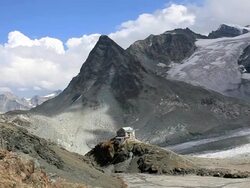 Cabane des Dix in the Valais Canton, Switzerland Stock Footage