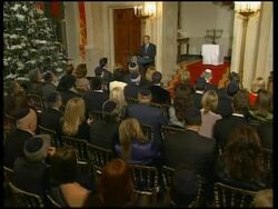 Bush honours Hanukkah after returning from tour of Iraq and Afghanistan News Clip