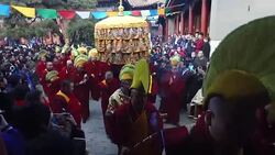 CLEAN : China temple festival banishes ghosts News Clip