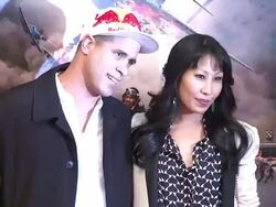 Crazy Legs and guest at Red Tails Premiere - Red Carpet, New York, NY, United States, 01/10/2012  Stock Footage