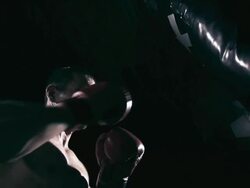 HD SUPER SLOW MO: Boxer Training In The Club Stock Footage