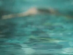 HA Swimmer practicing breast stroke / Vancouver, British Columbia, Canada Stock Footage