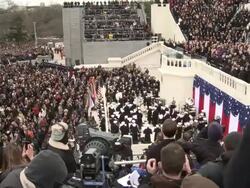 Beyonce sings at Inauguration Stock Footage