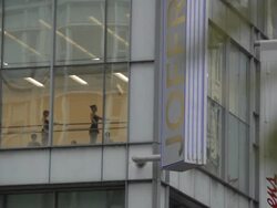Joffrey Ballet ballerinas in Chicago Stock Footage