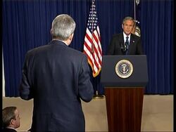 President on reports of Arafat's death News Clip