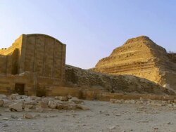 WS View of Saqqara festive complex / Saqqara, Egypt Stock Footage