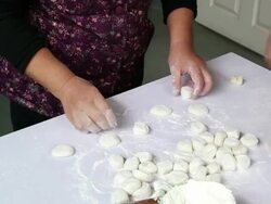 Fast Motion - Kneading Dough Stock Footage