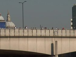 London Bridge Olympic London General Views Stock Footage