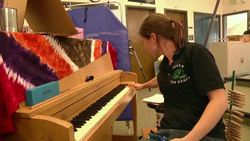 Kids creating music about princesses and ninjas News Clip