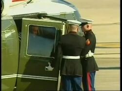 Bush leaving Israel for Kuwait Instructional Video