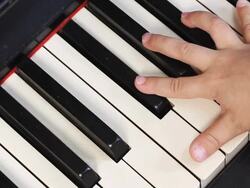 Playing Piano Stock Footage