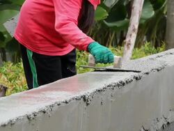 Plastering Stock Footage