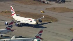 Team GB Plane Taxiing At Heathrow News Clip