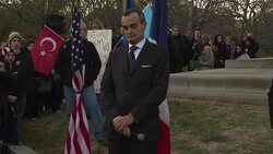 CLEAN : Hundreds turn out for Paris attack vigil in front of White House News Clip