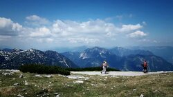 View Obertraun at Austrian Alps. Stock Footage