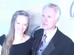 Suzy Amis, James Cameron at the 2011 Producers Guild Awards at Beverly Hills CA. (Footage by WireImage Video/GettyImages) Stock Footage