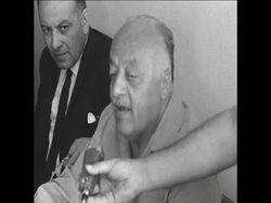 SYND 22 5 67 PLO LEADER SHUKAIRY SPEAKING AT A PRESS CONFERENCE IN CAIRO Instructional Video