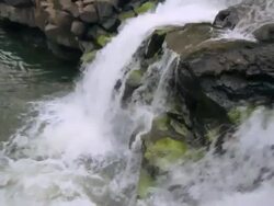 CU Shot of Hoopii Falls / Kapaa, Kauai, Hawaii, United States Stock Footage