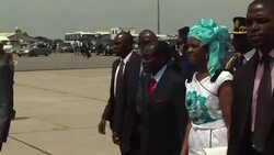 CLEAN : Chinas Xi arrives in Zimbabwe ahead of Africa summit News Clip