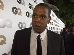 INTERVIEW: Jay-Z on finding out Beyonce was pregnant and if they are expecting a boy or girl. at the GQ's 2011 'Men Of The Year' Party at Los Angeles CA.  Stock Footage